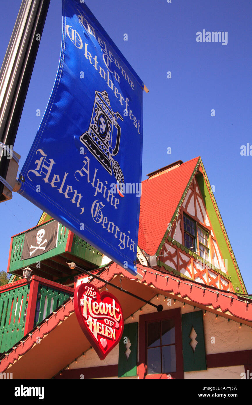 Downtown Helen, USA Stock Photo Alamy