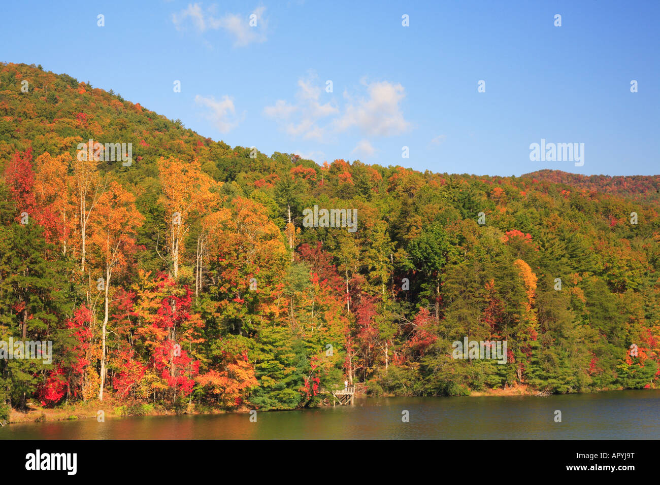 Fisherman, Unicoi State Park Lake, Helen, USA Stock Photo Alamy