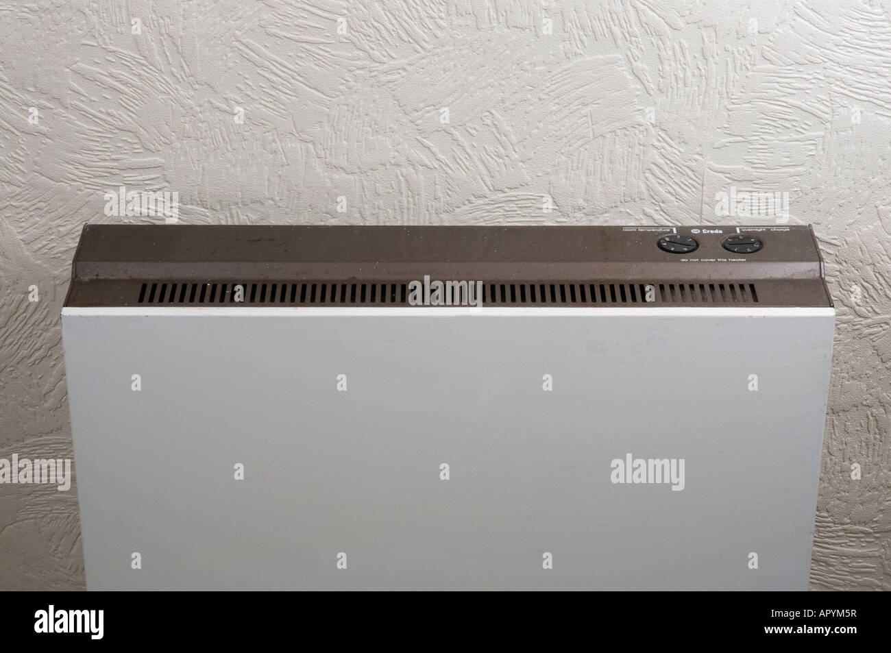 Old dated electric storage heater Stock Photo Alamy
