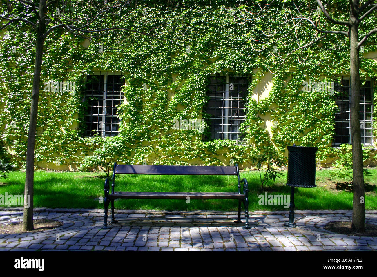 Park Bench Scene Prague Czech Republic Stock Photo 5188321 Alamy