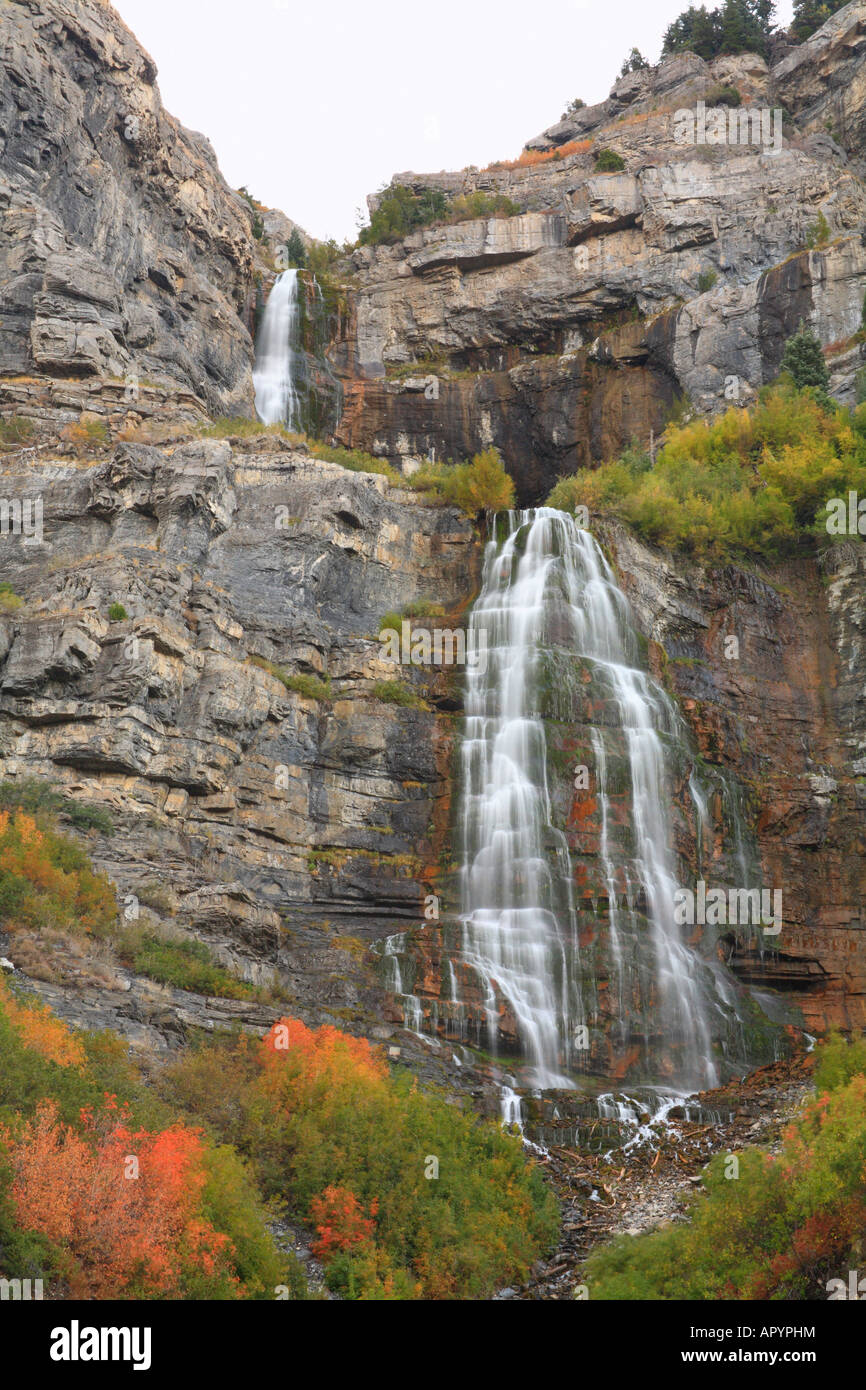 Bridal Veil Falls, Alpine Loop, Provo Canyon, Provo, Utah, USA Stock Photo Alamy