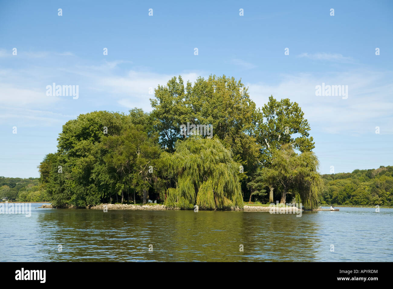 IOWA LeClaire Private island in middle of Mississippi River near