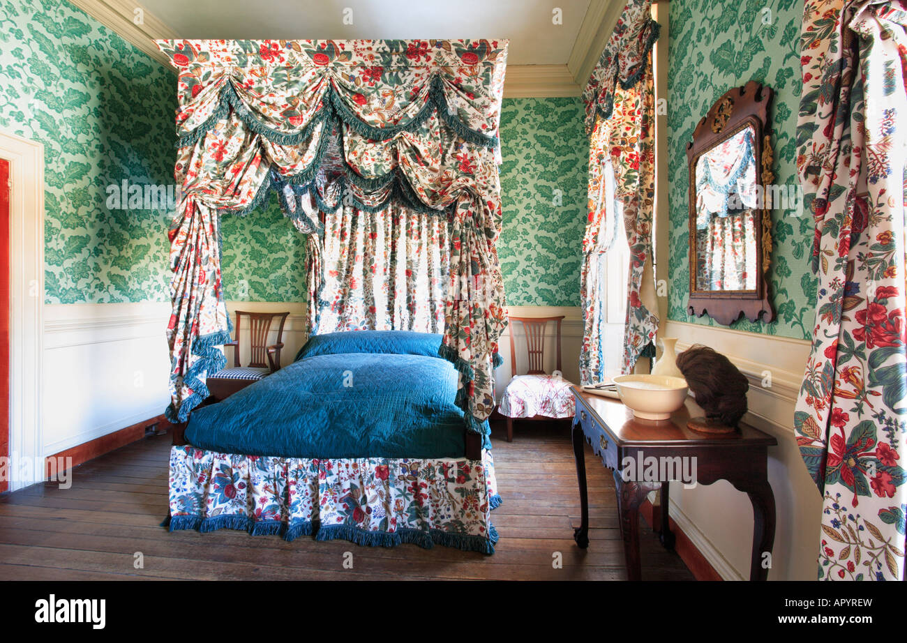 Bedroom Historic Carlyle House Alexandria Virginia Usa