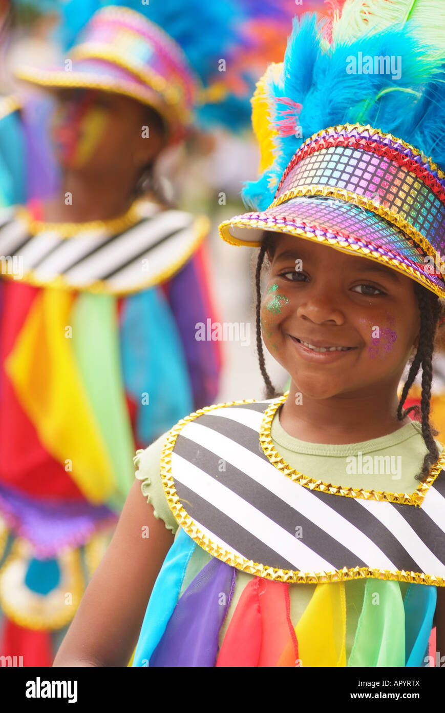 CANADA Quebec Montreal carifest A Festival Parade of the Caribbean nations and islands Stock Photo