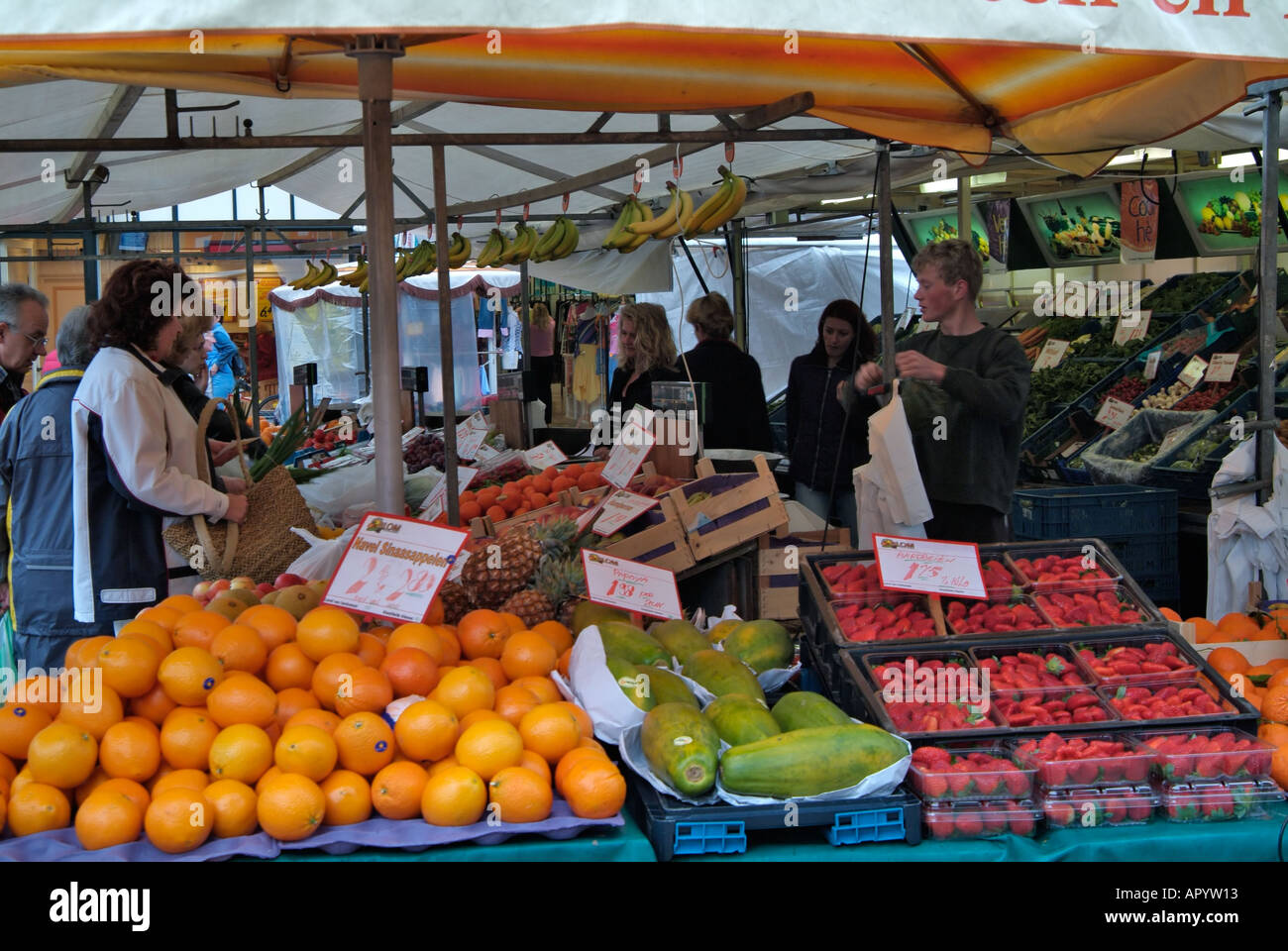 Thursday market Gouda Holland The Netherlands Stock Photo