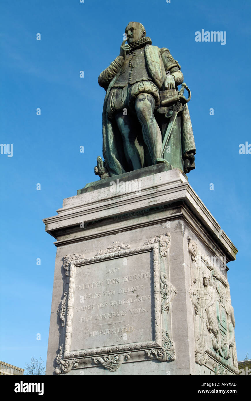 Statue of William of Orange, Plein square off Korte Vuverberg, The Hague, Den Haag, Holland, The