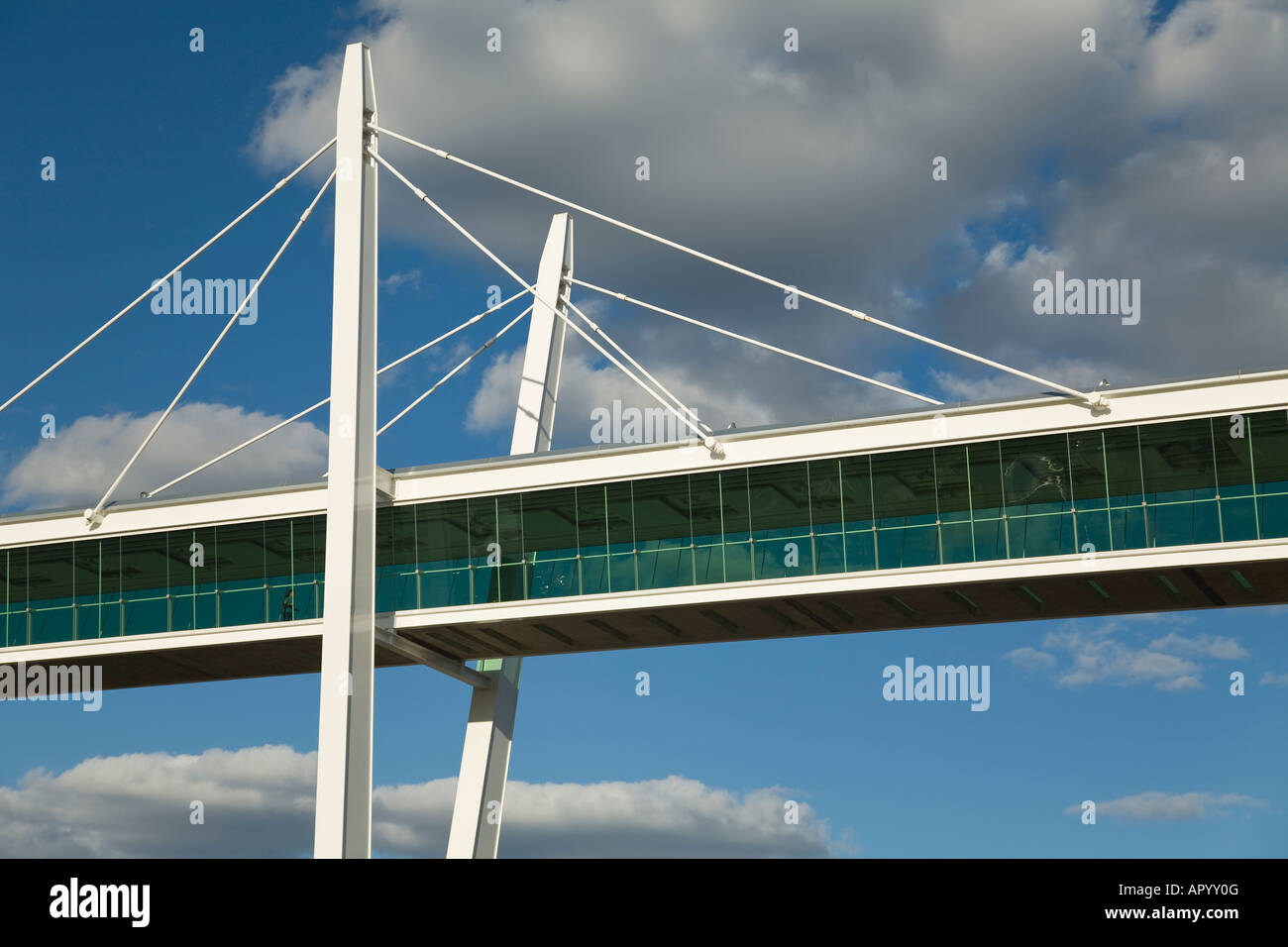 IOWA Davenport Skybridge elevated pedestrian walkway connecting ...