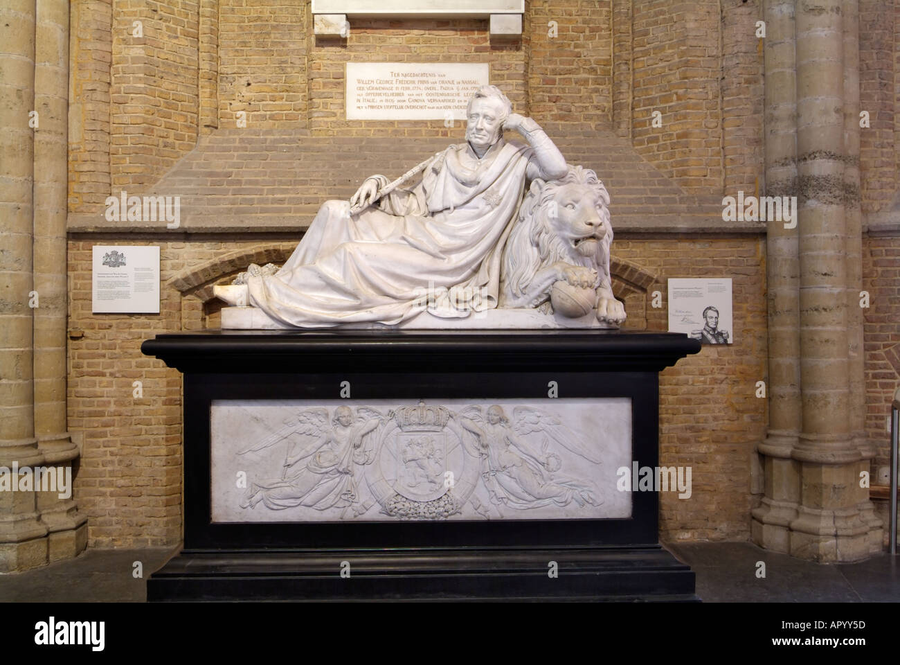 Mausoleum Nieuwe Kerk New Church Delft Holland The Netherlands Stock Photo