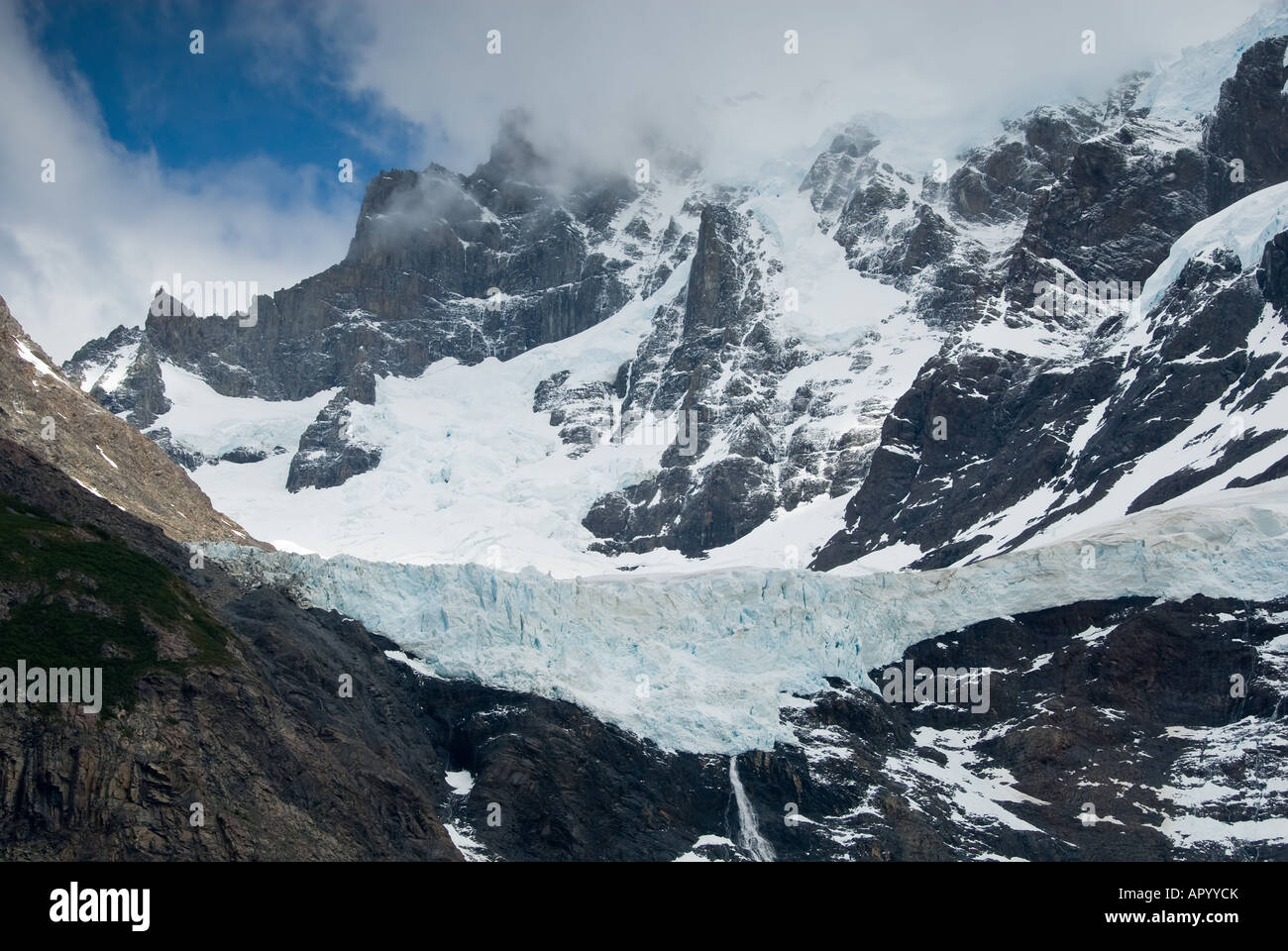 Pickypalla Glacier, Torres del paine NP , Chile Stock Photo - Alamy