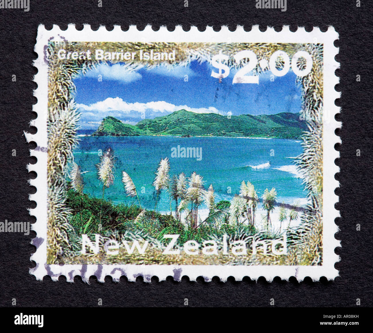 New Zealand postage stamp Stock Photo Alamy