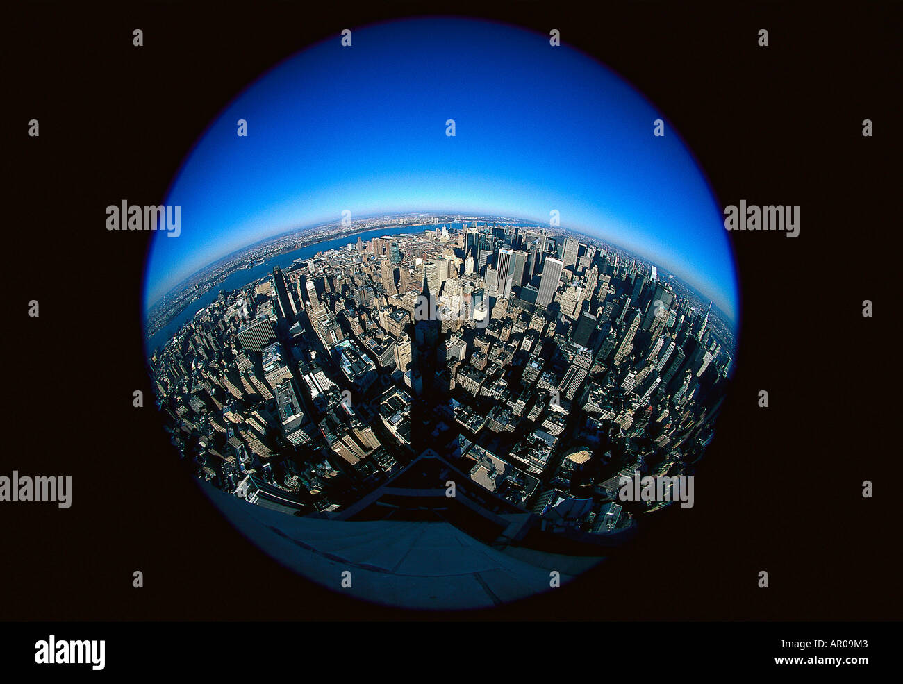 Blick v. Empire State Building, Manhattan New York, USA Stock Photo