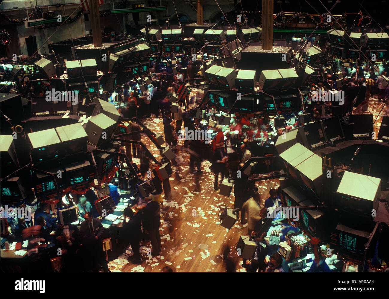 New York Stock Exchange trading floor Stock Photo