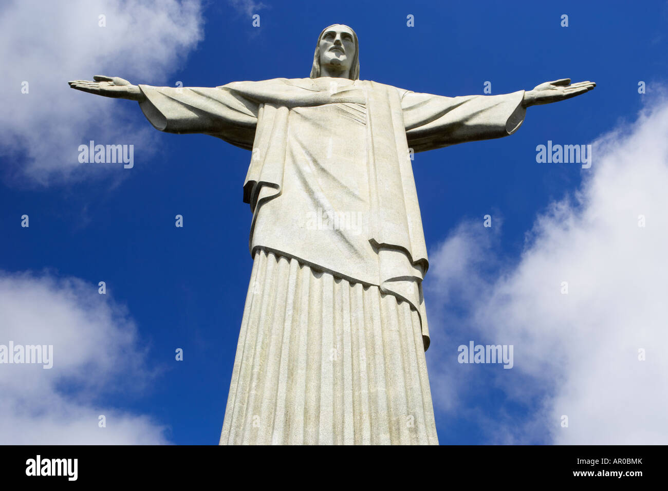 Cristo Redentor Christ the Redeemer in Rio De Janeiro Brazil Stock Photo