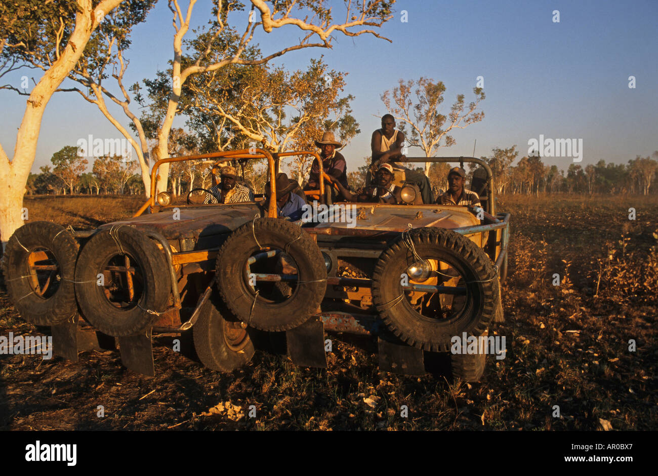 Aboriginal stockmen, Gibb River Station, Kimberle, Australien, West Australien, WA, Outback, North-West, Kimberley, Aboriginal s Stock Photo