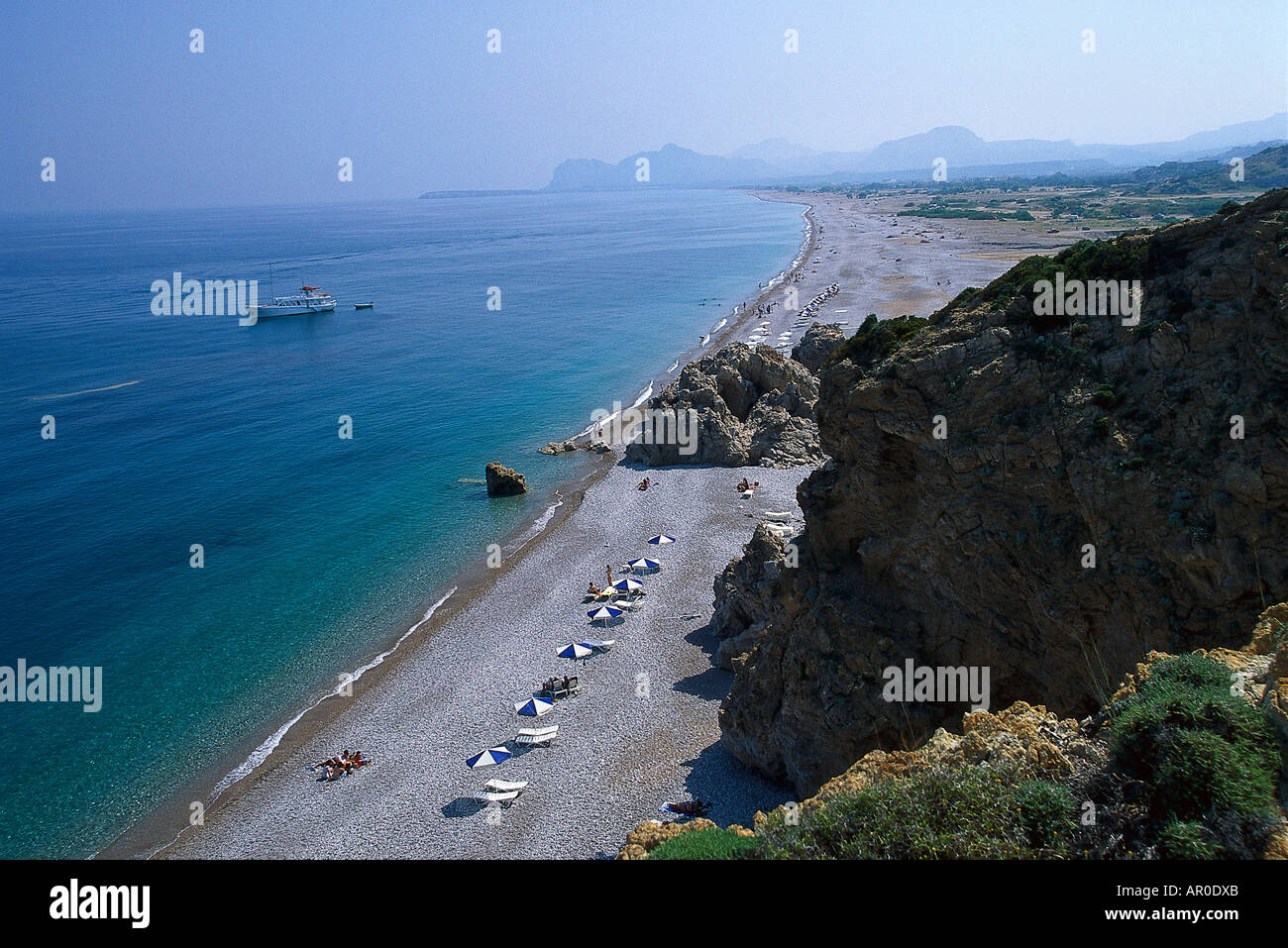 Afantou bay, Rhodos, Dodekanes, Aegean, Greece Stock Photo