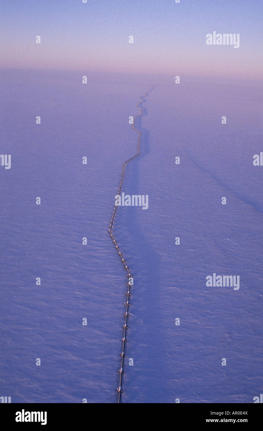 TransAlaska Pipeline North Slope Prudhoe Bay AK Arctic Winter Scenic