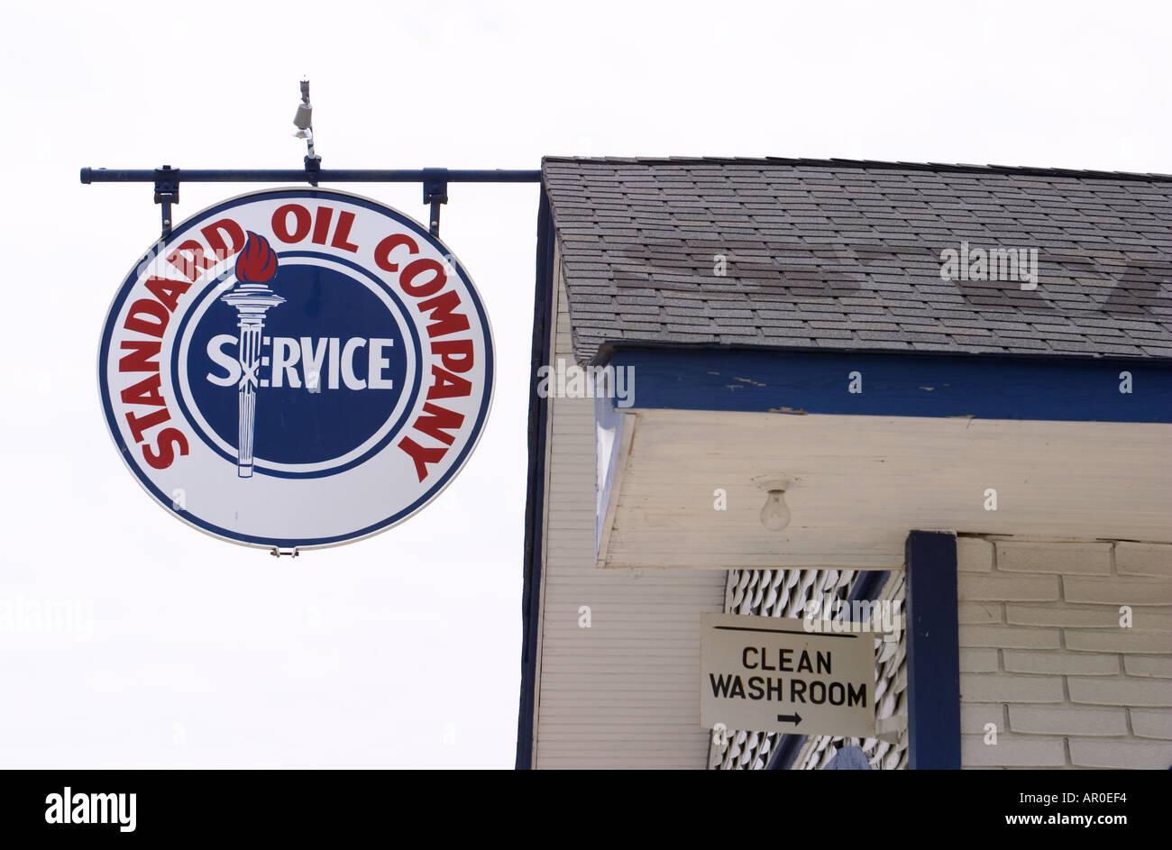 ILLINOIS Odell Restored 1932 Standard oil gas station along Route 66
