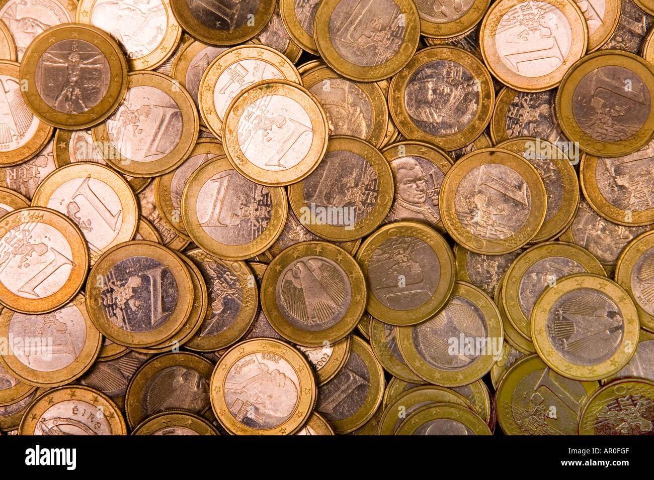 One euro coin pattern hi-res stock photography and images - Alamy