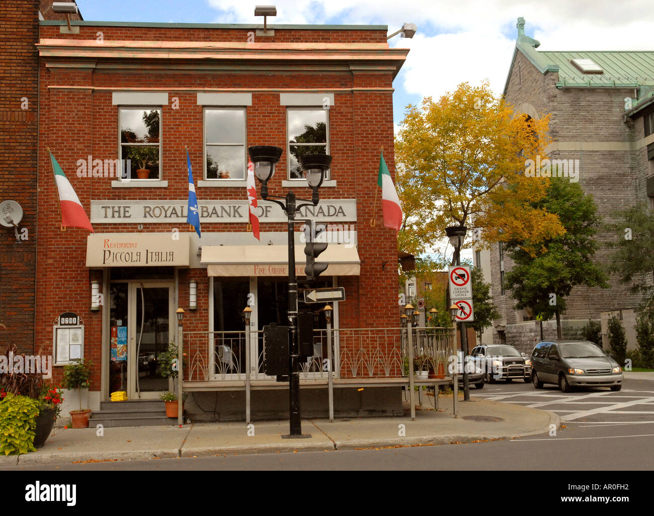 Saint Laurent boulevard in Little Italy Montreal Quebec Canada Stock Photo