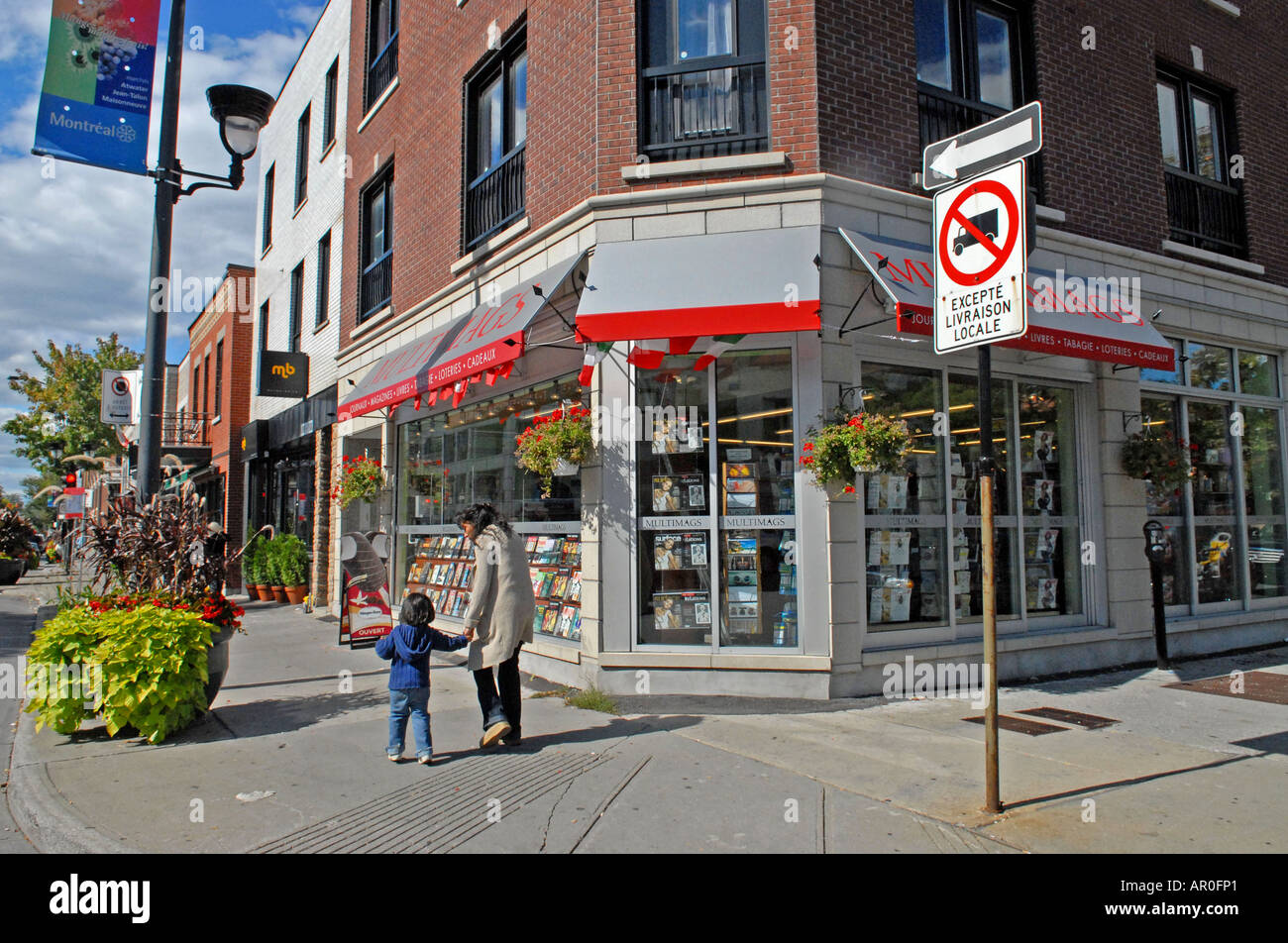 Book store St Laurent street Montreal Quebec Stock Photo Alamy