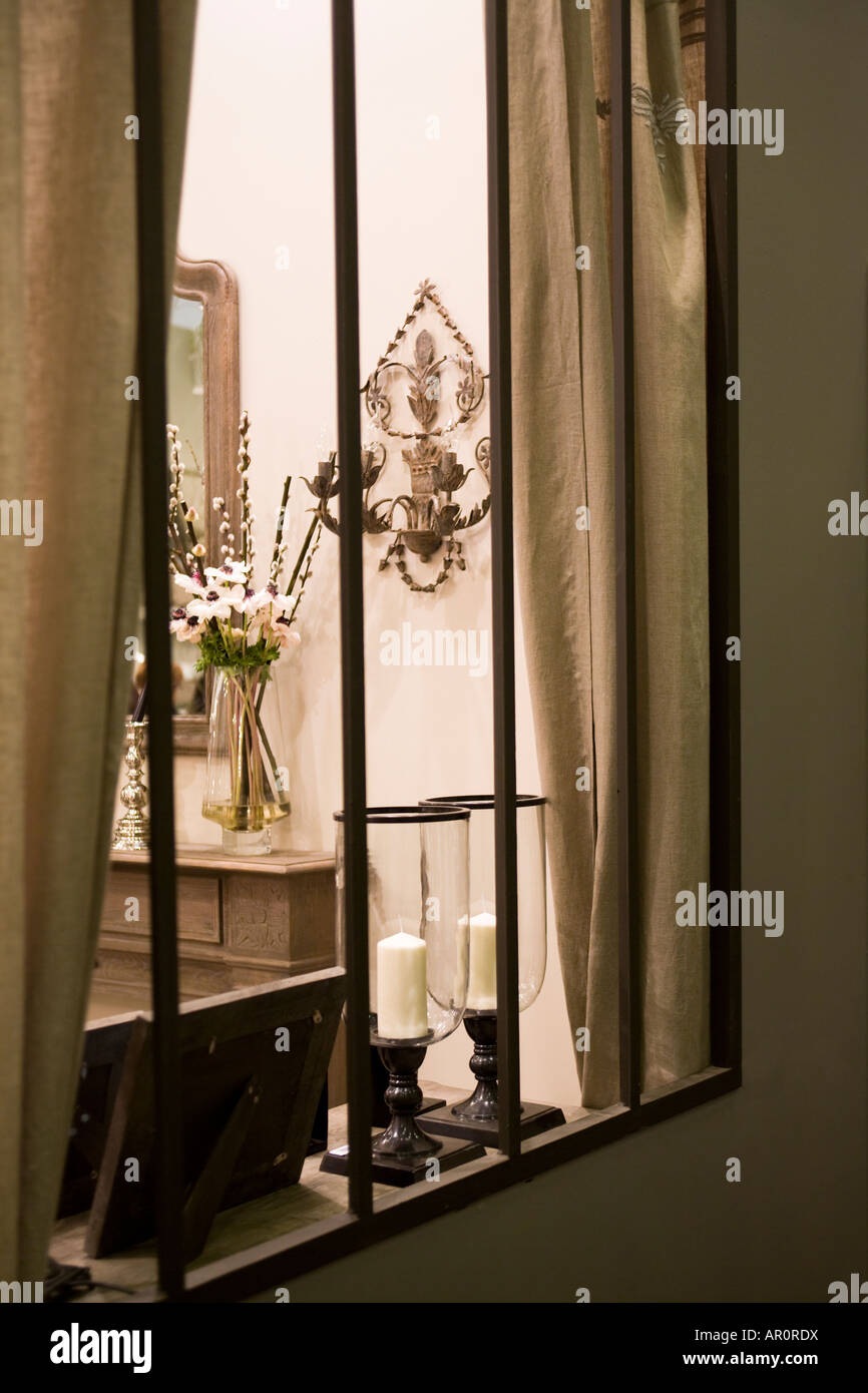 MAISON OBJET PARIS. Stand window opening into a furnished room with ...