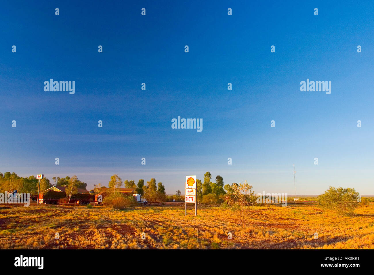 Munjina Crossroad Western Australia Stock Photo