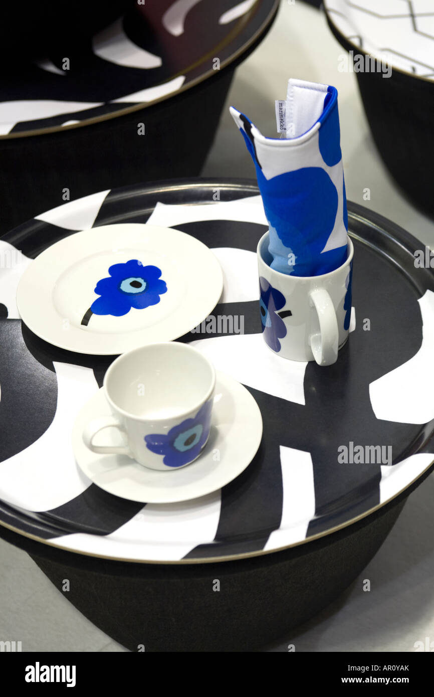 FANCY TEA PARTY SET ON ZEBRA TABLE CONTAINER Stock Photo Alamy