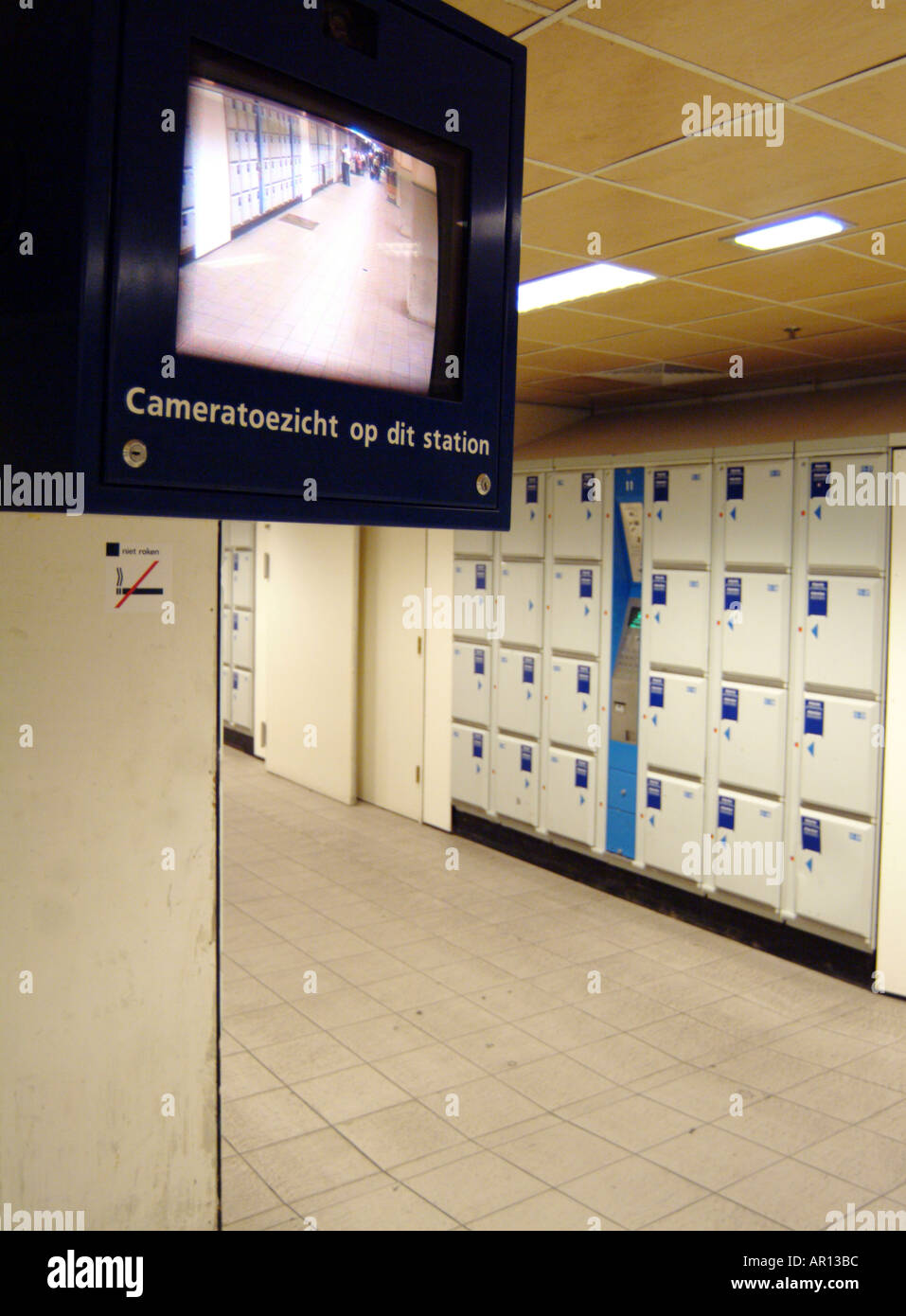 Left luggage lockers hi-res stock 