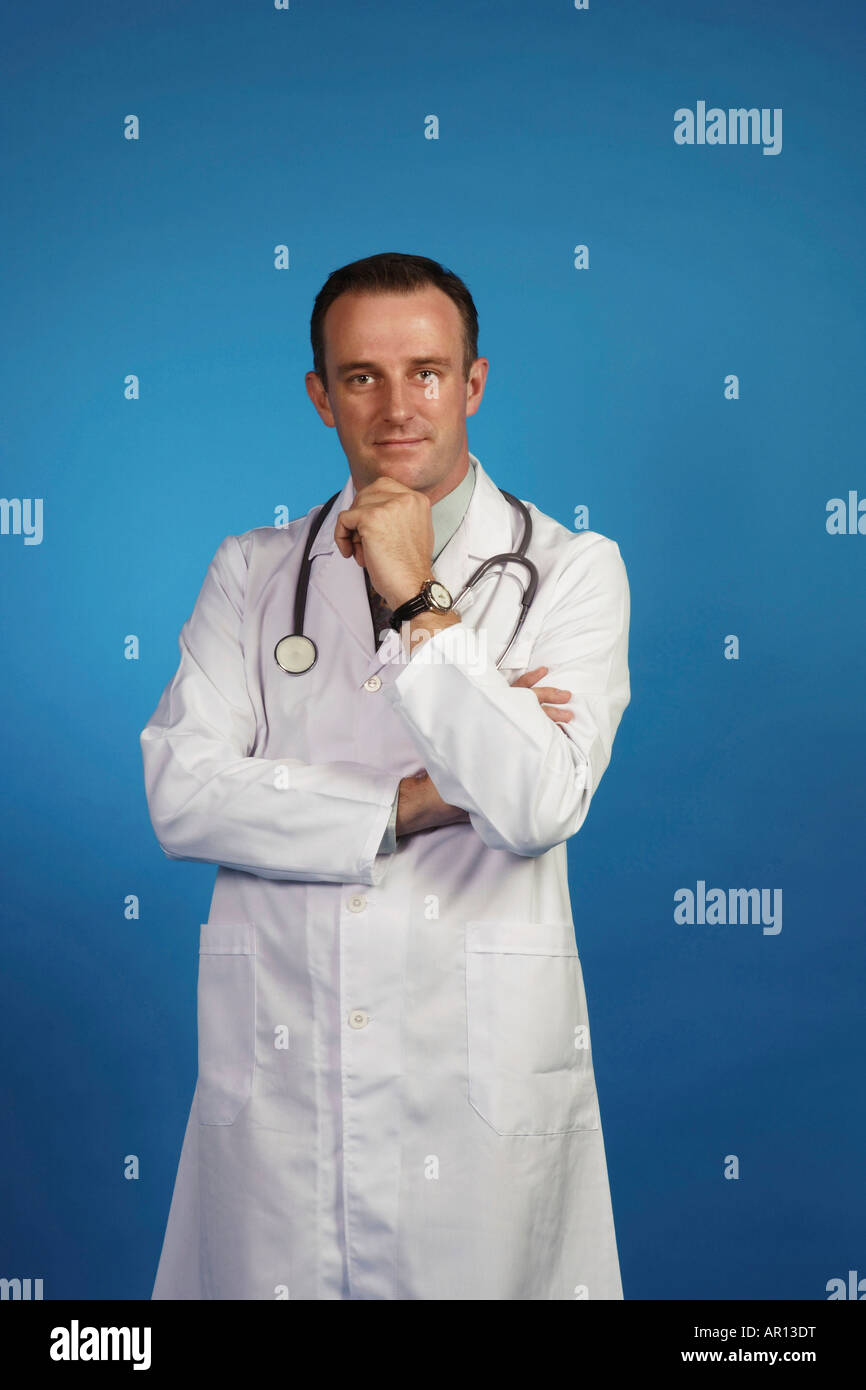 An Optimistic doctor looking at the camera. Stock Photo