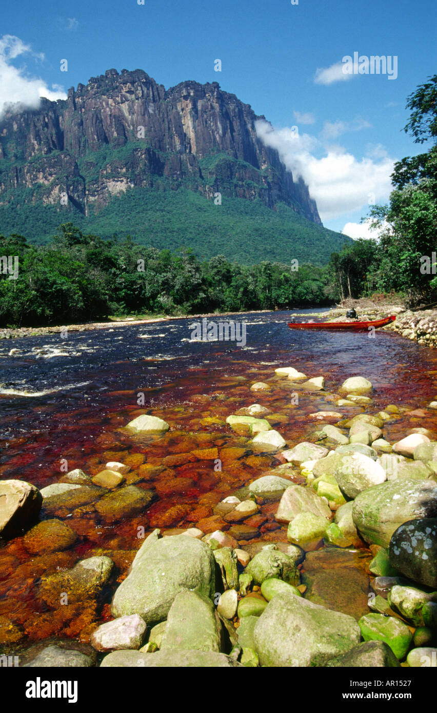 Rio Caroni, Orinoco Basin, Venezuela Stock Photo