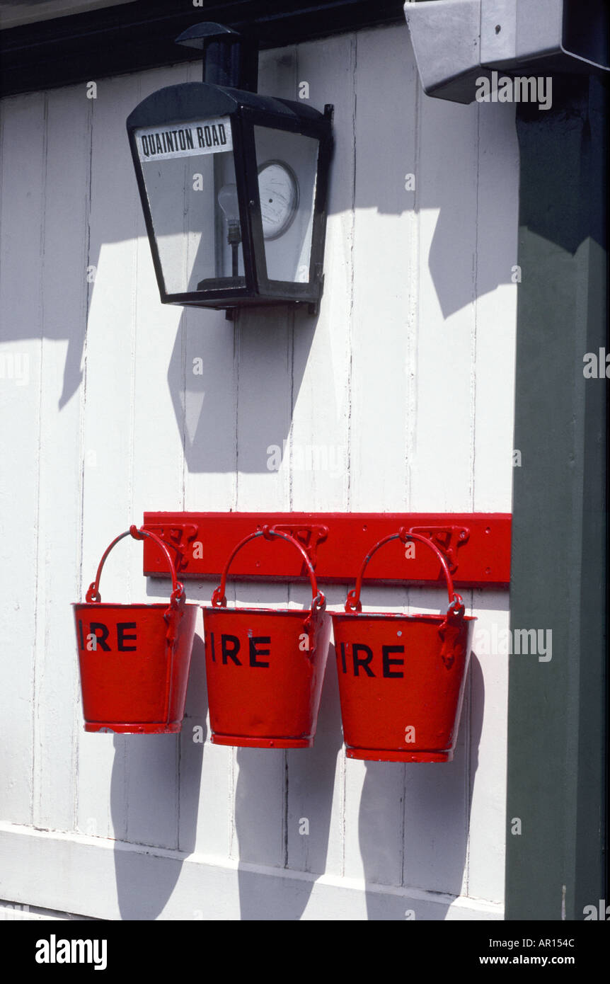 Fire Buckets Stock Photo