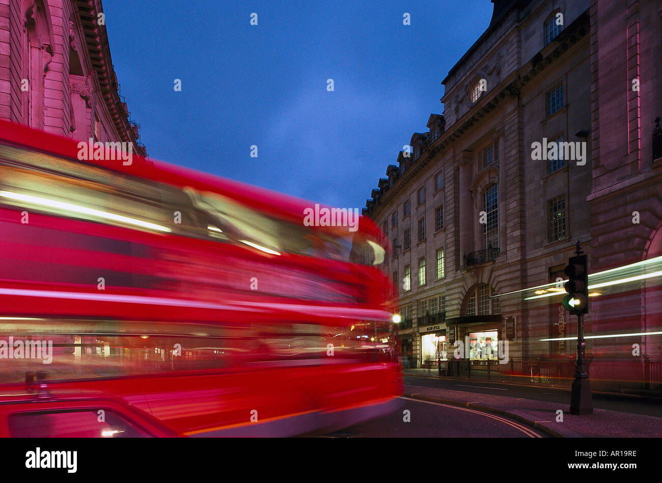 London Bus, London England, Grossbritannien Stock Photo