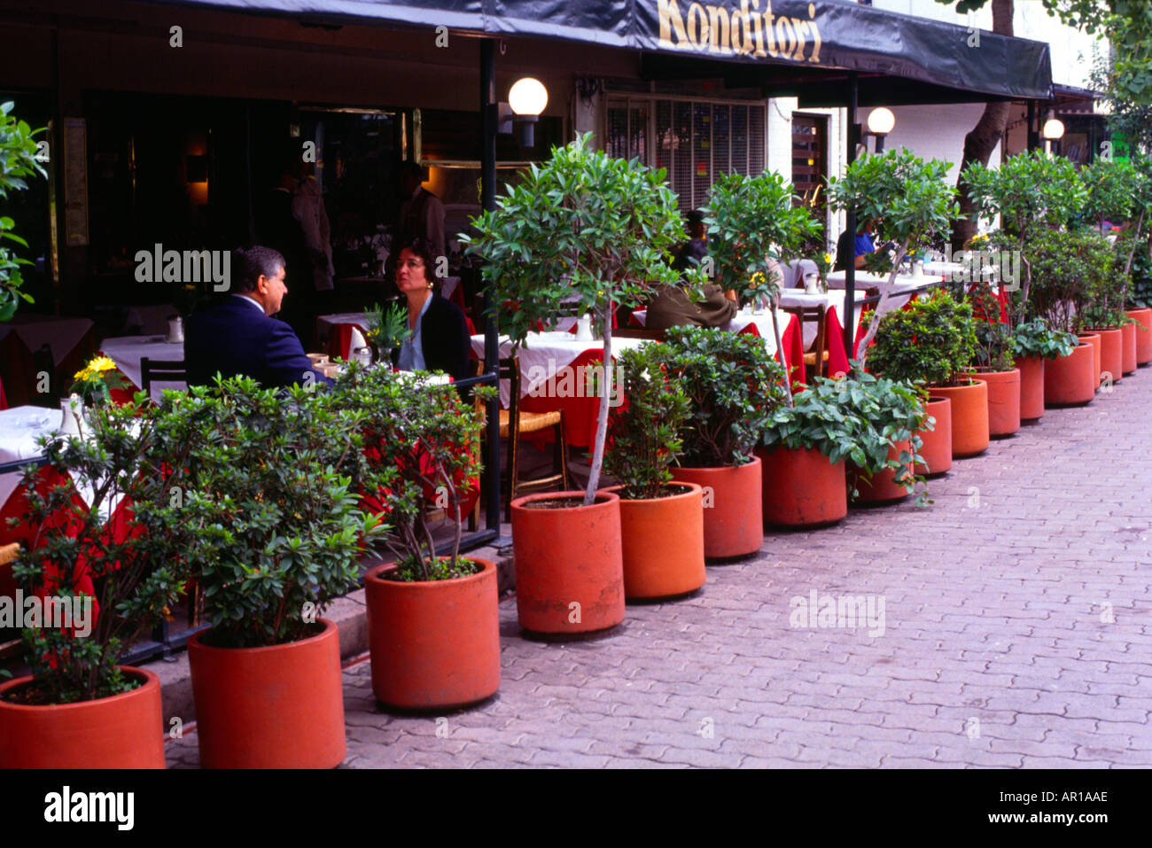 Zona Rosa restaurant wealthy area Mexico City Stock Photo Alamy