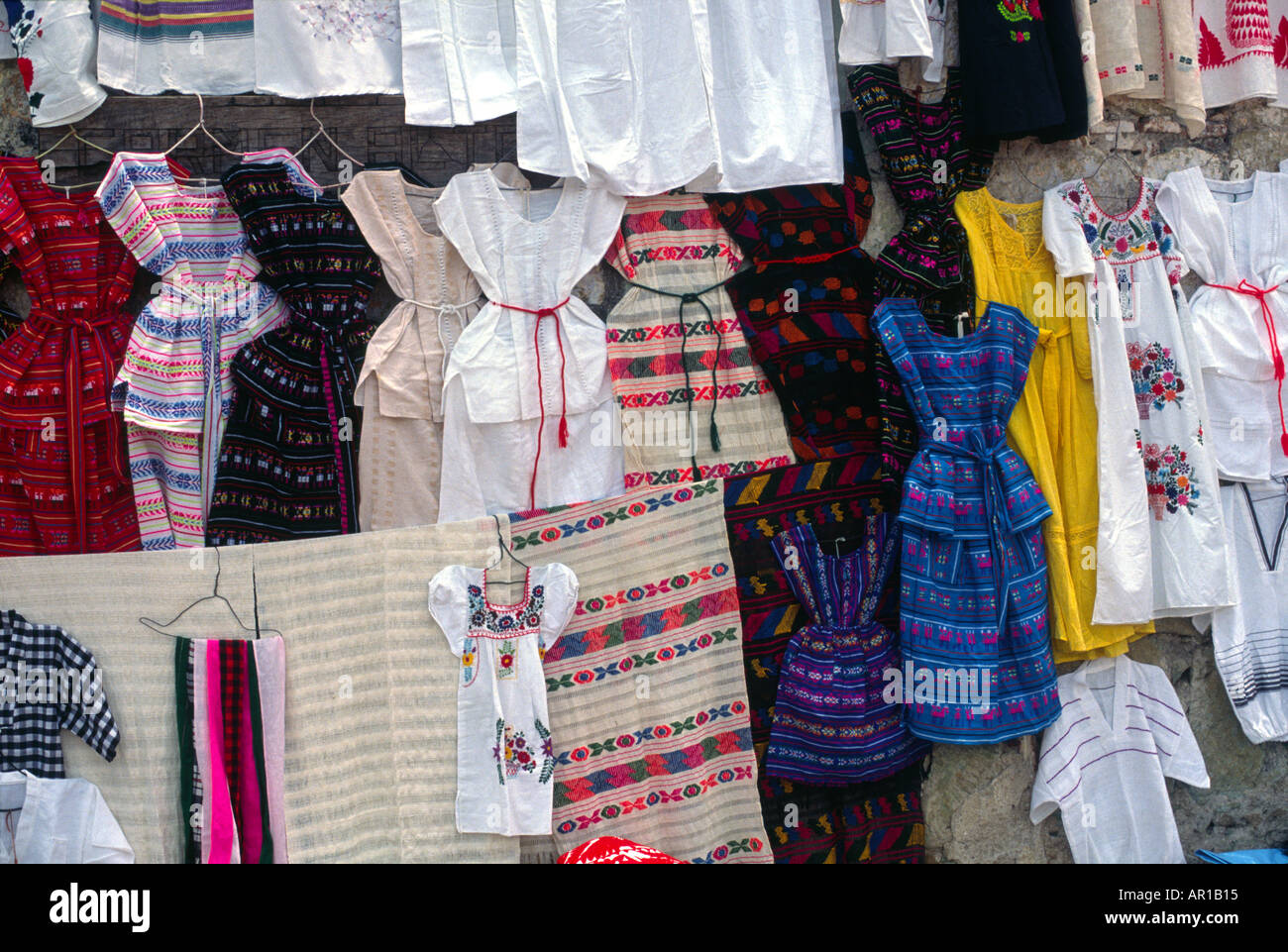 Textiles Oaxaca Mexico Stock Photo Alamy
