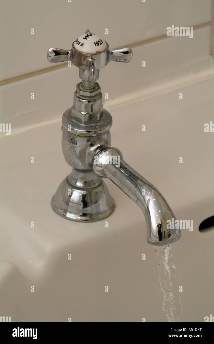 Hot Water Tap Stock Photo Alamy