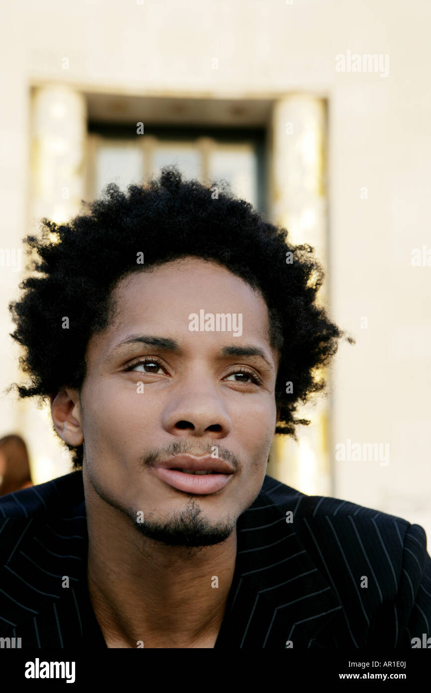 Serious african american ethnic hi-res stock photography and images - Alamy
