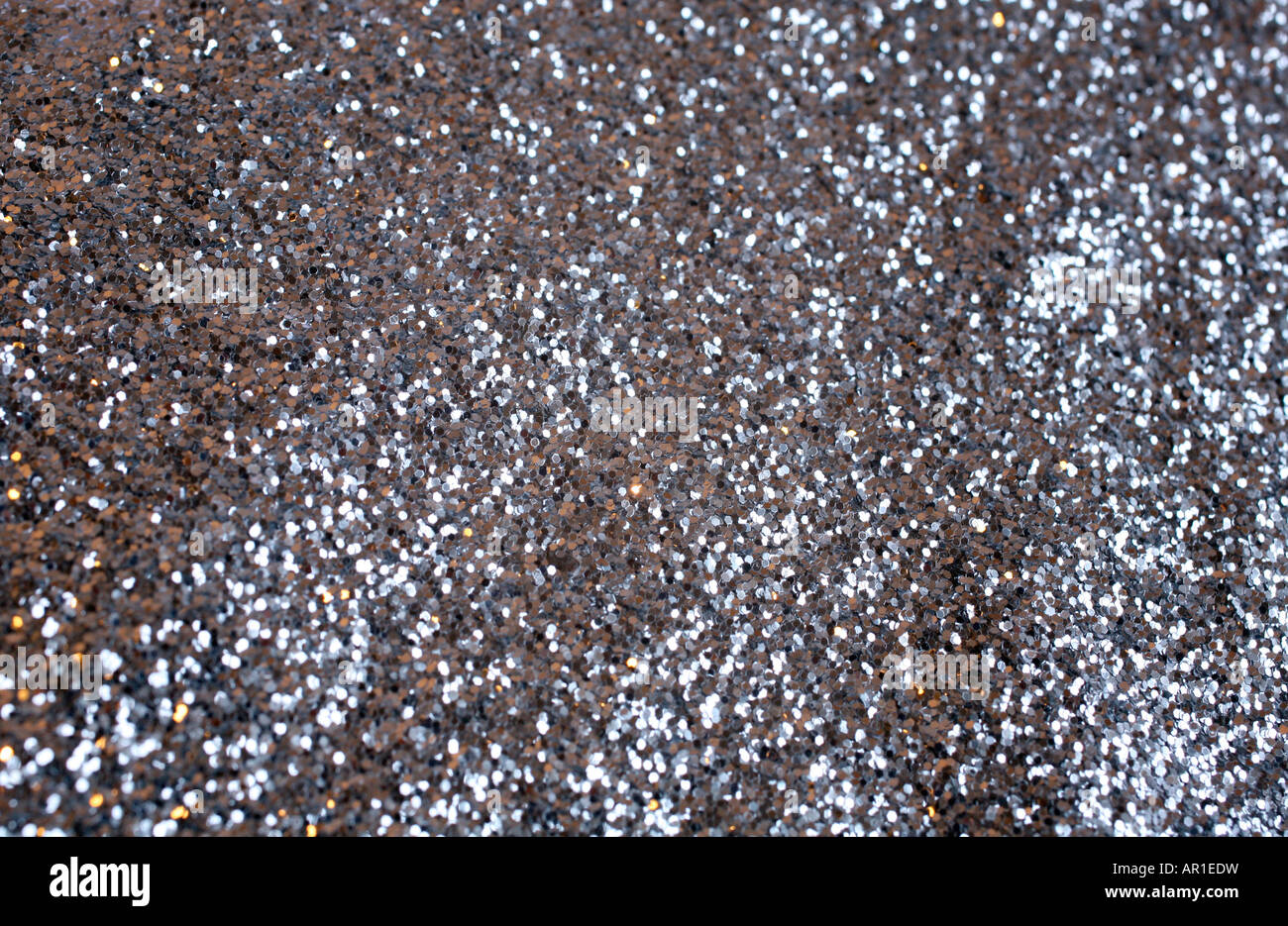 Silver glitter sparkle. Background for your design. Stock Photo