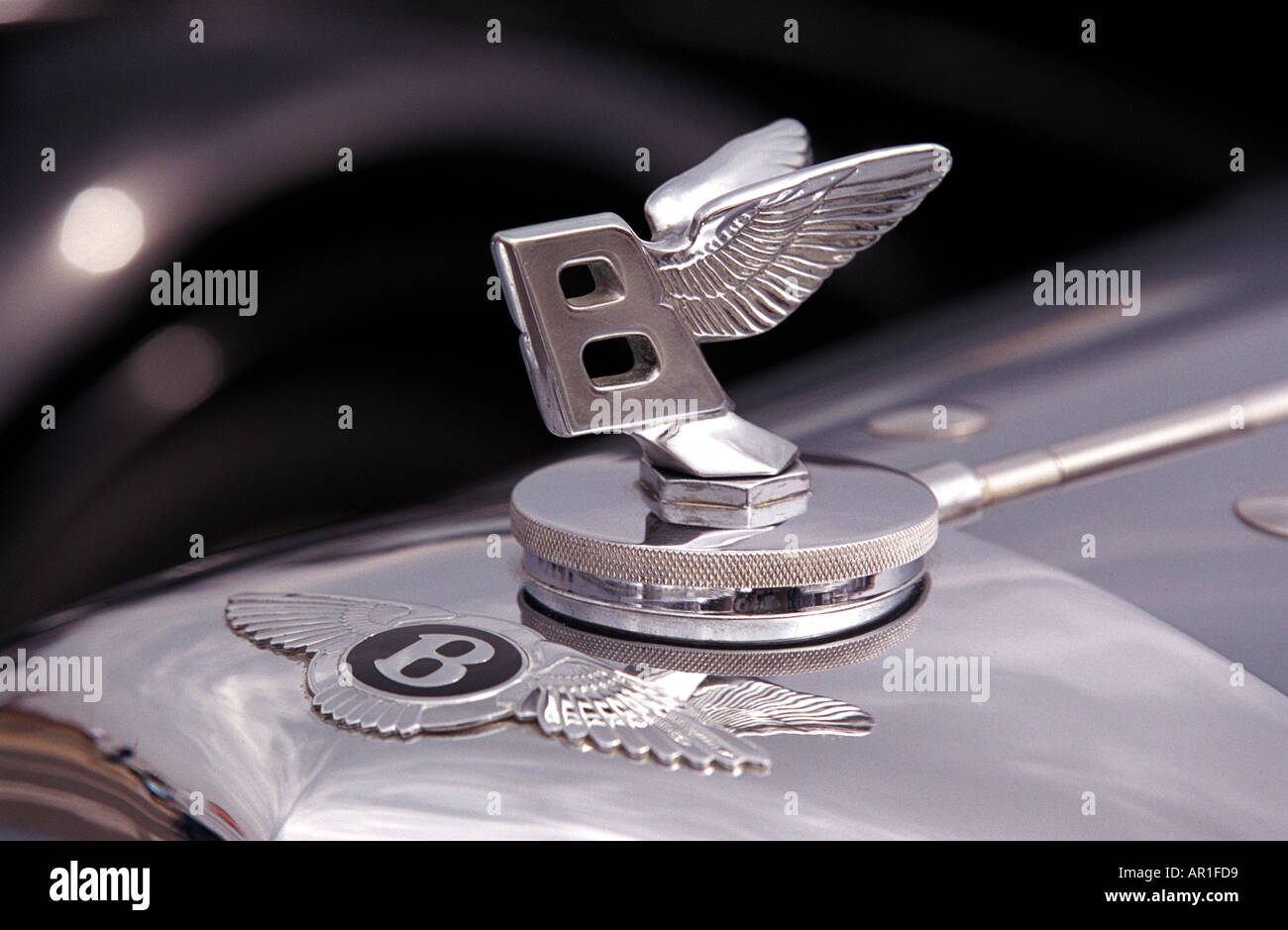 Bentley hood ornament Stock Photo