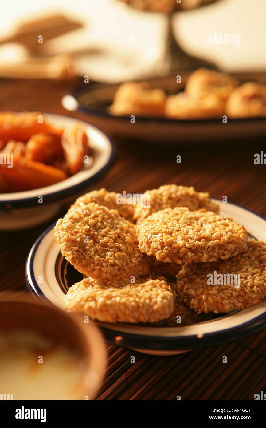 Sweet Sesame Seed Brittle Stock Photo Alamy