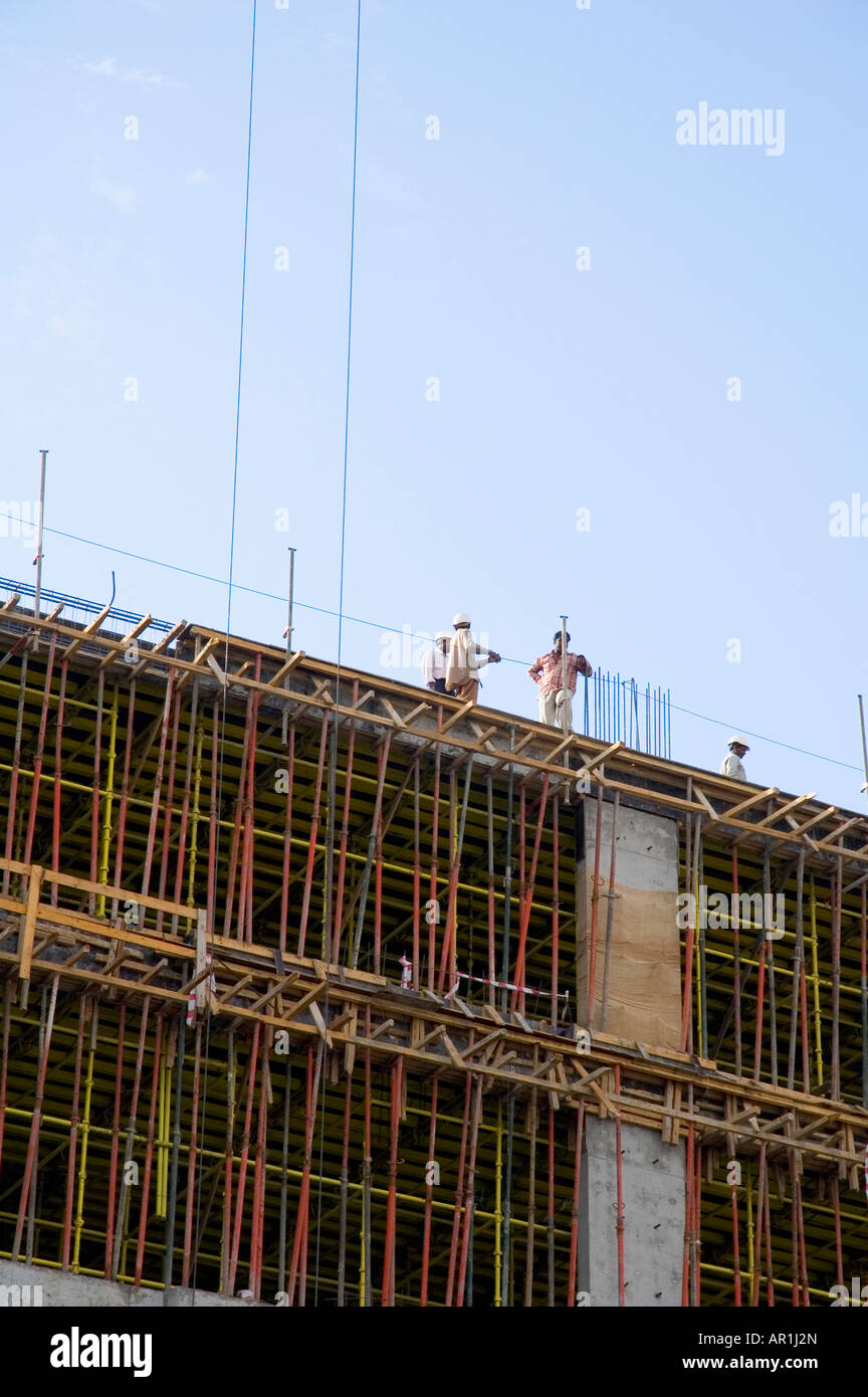 Construction worker seen at the construction site Stock Photo - Alamy