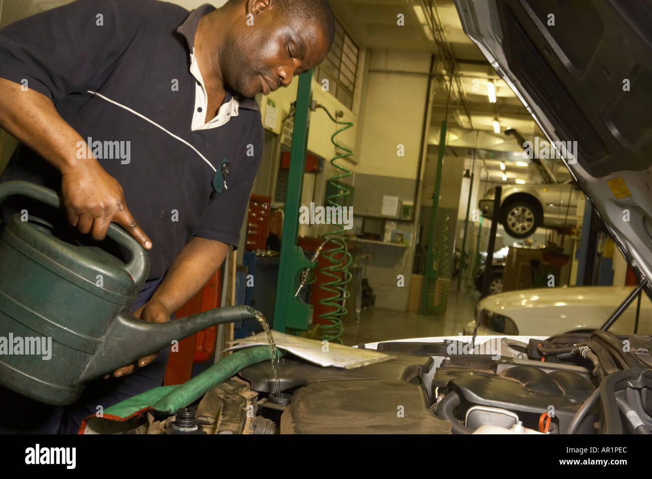 Black Mechanic, South Africa Stock Photo Alamy