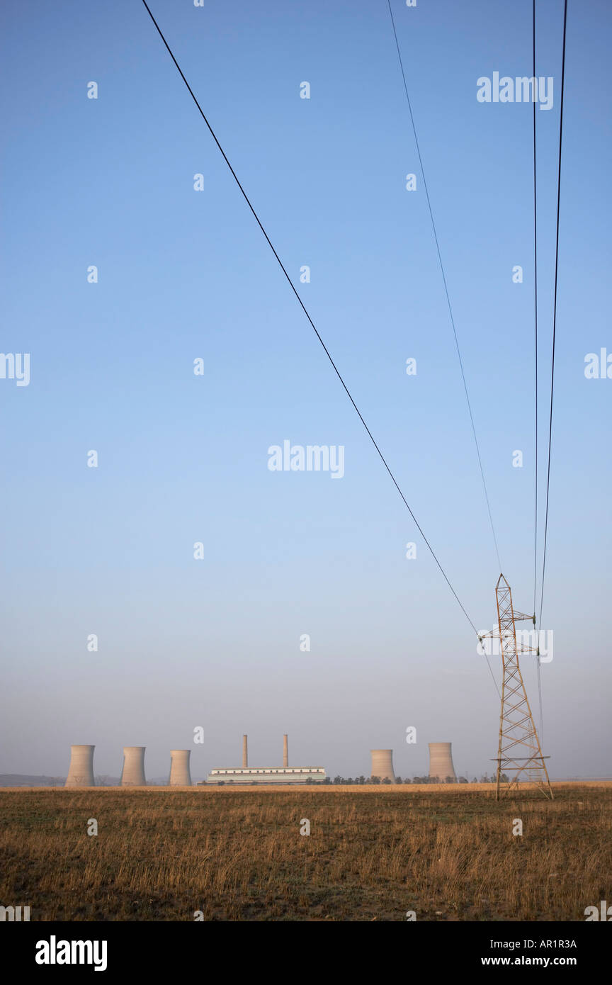 Powerlines, Electricity, South Africa Stock Photo Alamy