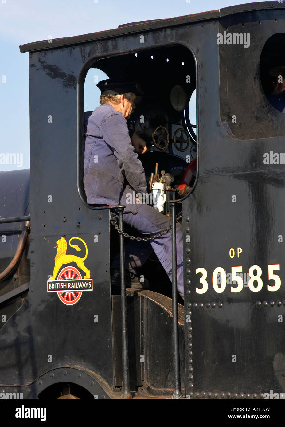 Steam engineer and fireman hires stock photography and