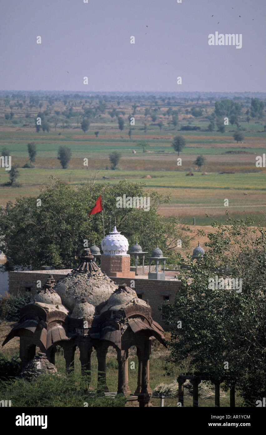 Temple ruins near Jaisalmer, Rajasthan IN Stock Photo