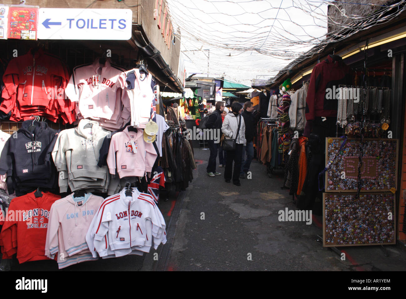 Camden Canal Market London February 2008 Stock Photo