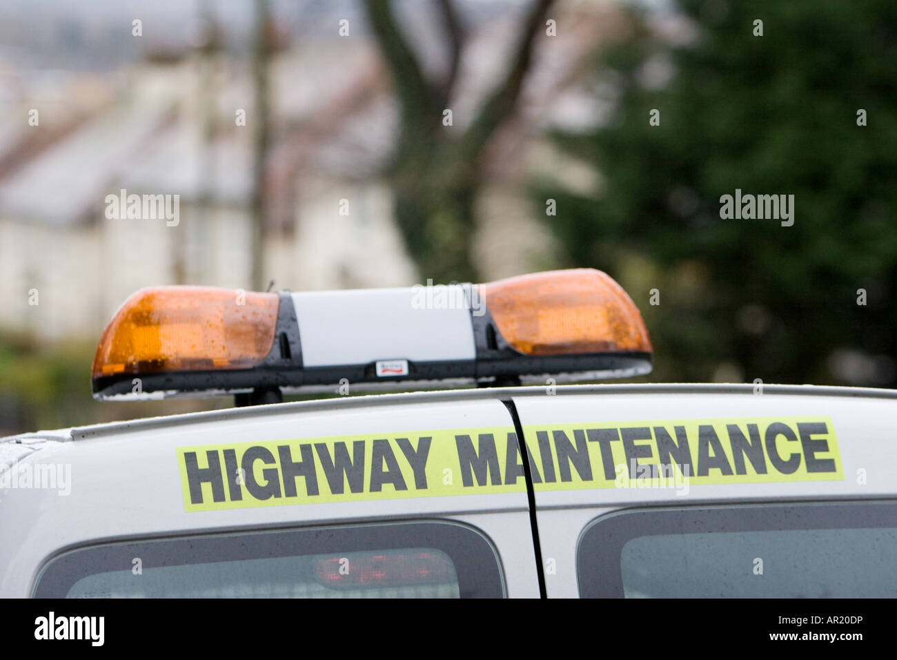 A highway maintenance truck London UK 12 06 2007 Stock Photo Alamy