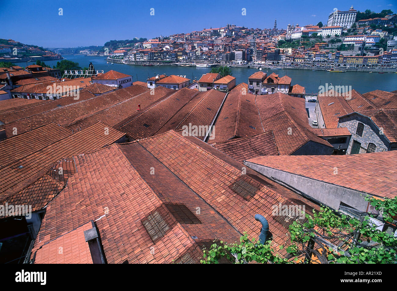 Vila Nova da Gaia, Port Wine Cellars, Porto Portugal Stock Photo