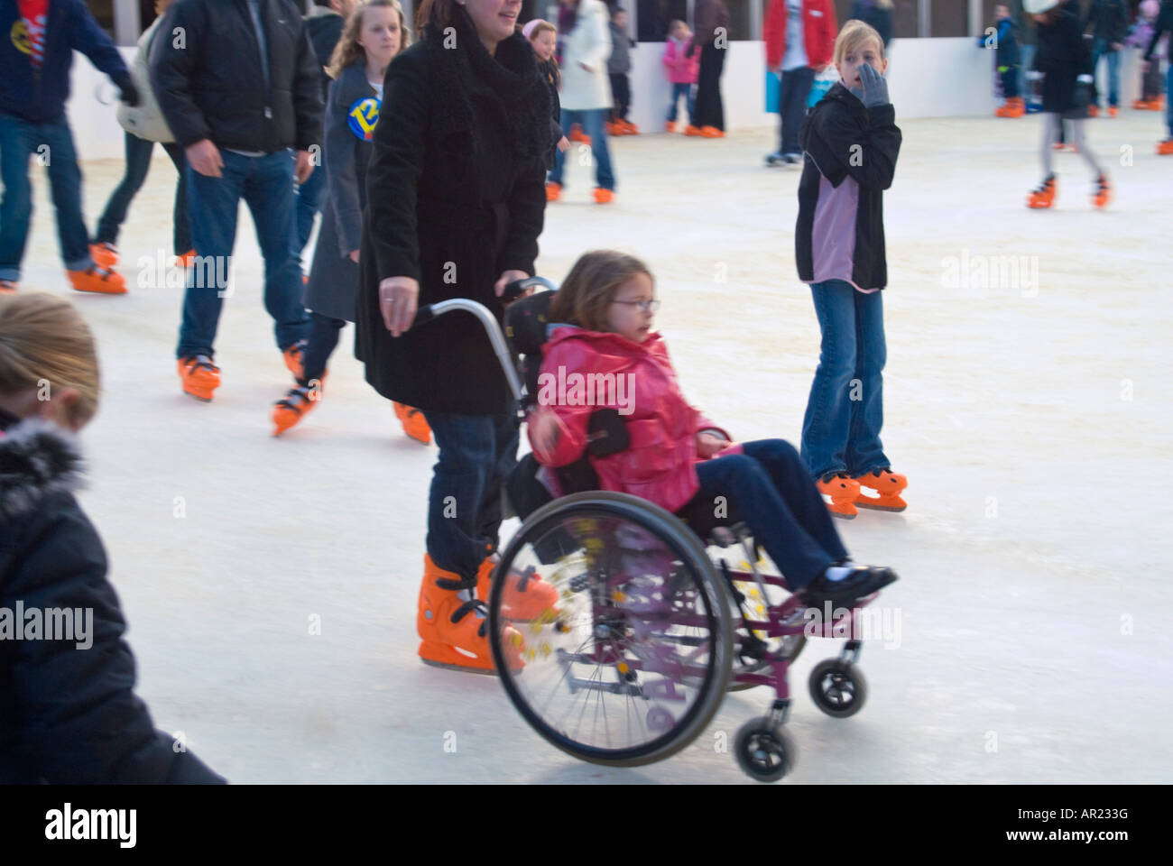 Wheelchair skating hires stock photography and images Alamy