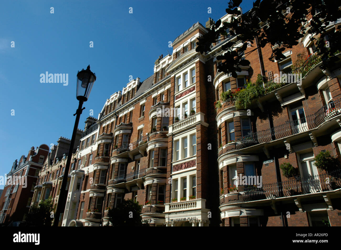 Wilbraham Mansions in Belgravia London England Stock Photo Alamy
