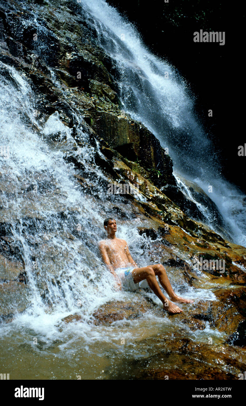 Malacca Malaysia Malay  Waterfall Stock Photo